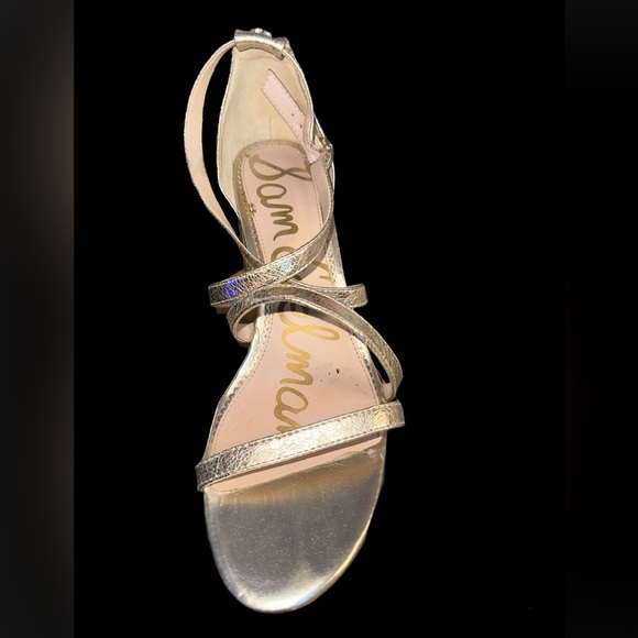 Sam Edelman gold strappy heels - Picture 6 of 11